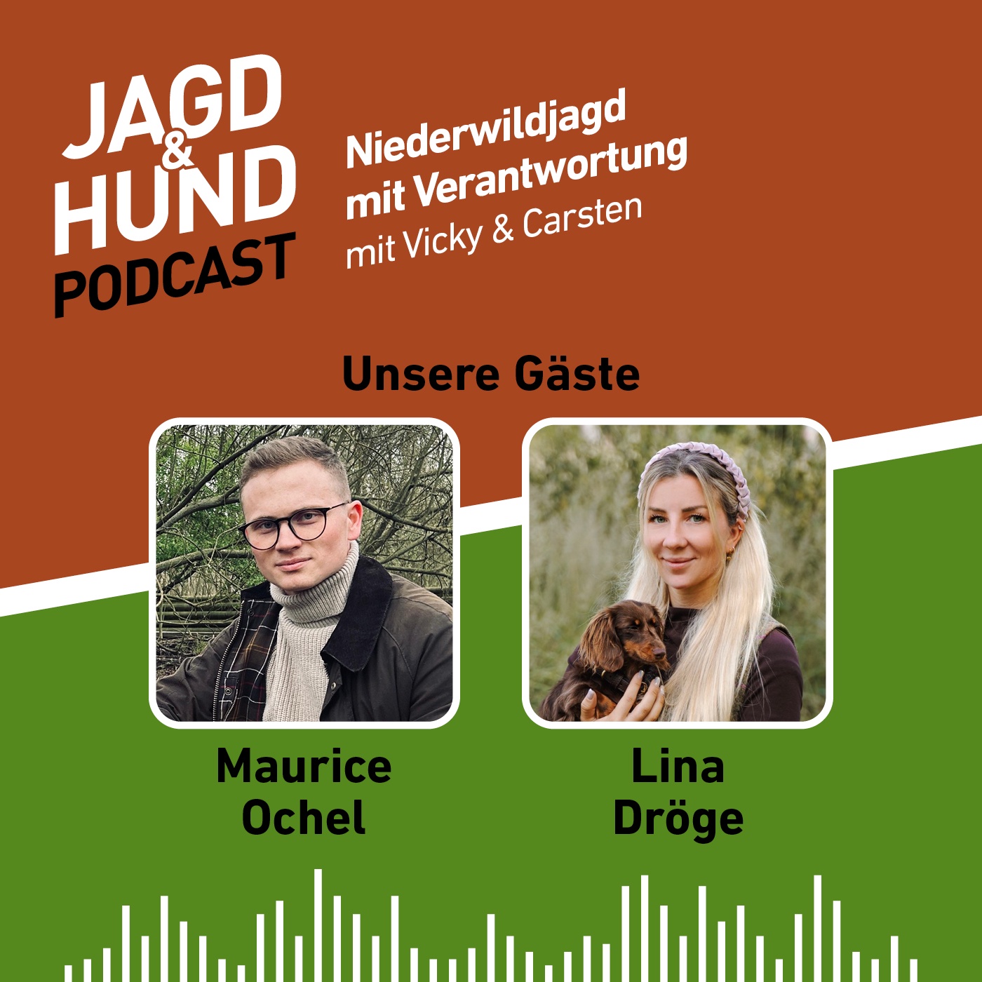Cover: KMaurice Ochel & Lina Dröge / Jagd & Hund Podcast