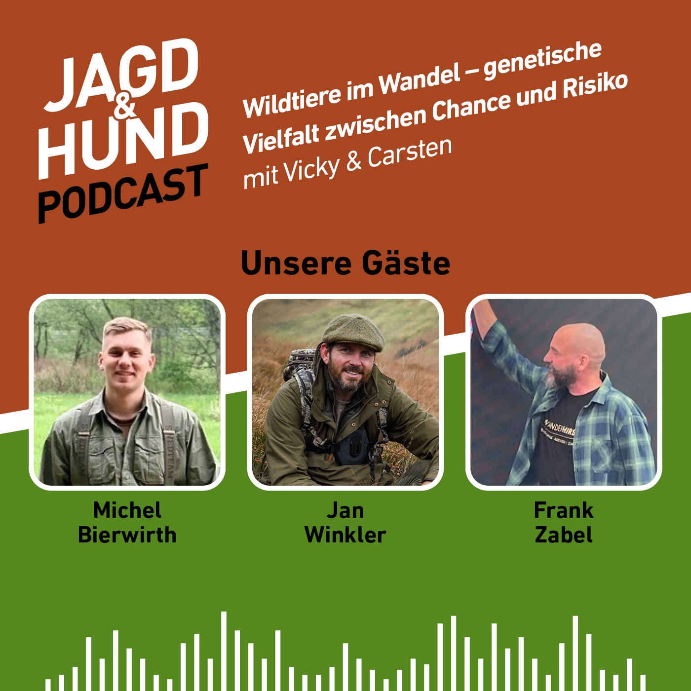 Cover: Michael Bierwirth, Jan Winkler & Frank Zabel / Jagd & Hund Podcast