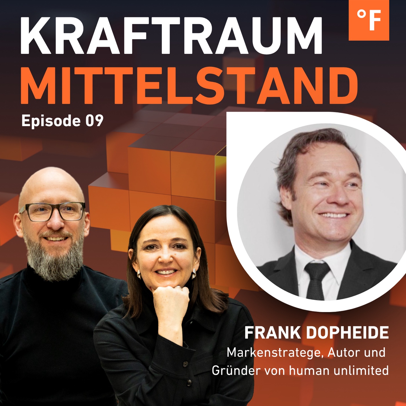 Cover: Frank Dopheide
Markenmacher, Gründer, human unlimited / Kraftraum Mittelstand Podcast