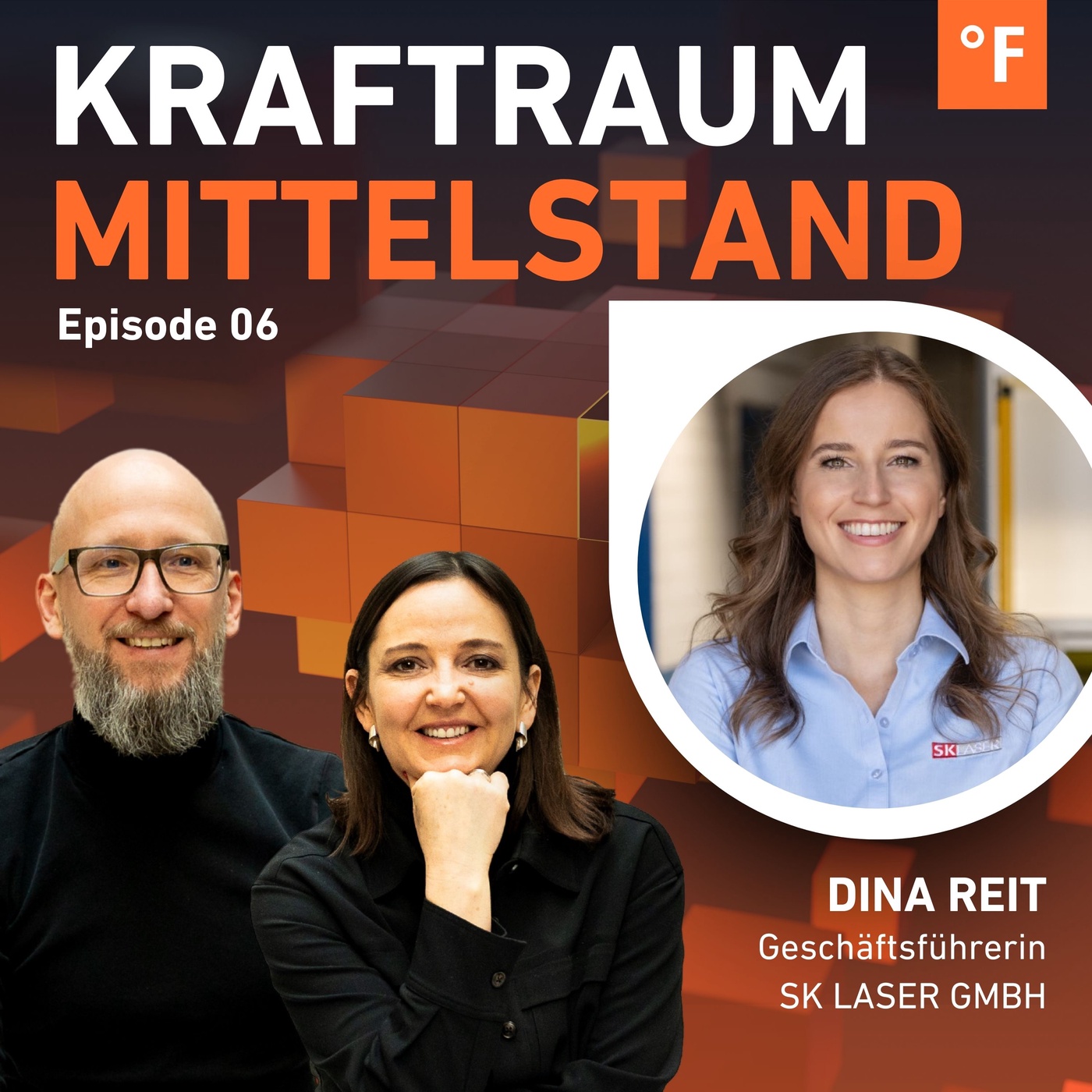 Cover: Dina Reit
Geschäftsführende Gesellschafterin, SK Laser / Kraftraum Mittelstand Podcast
