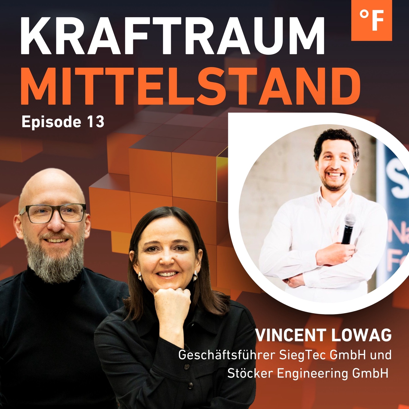 Cover: Vincent Lowag
Geschäftsführer, SiegTec & Stöcker Engineering / Kraftraum Mittelstand Podcast